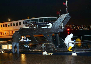 Arnavutköy'de bağlı tekne yandı: 2 ölü