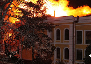 Galatasaray Üniversitesi'nde yangın