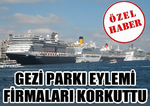 Gezi Parkı, Cruise firmalarını korkuttu