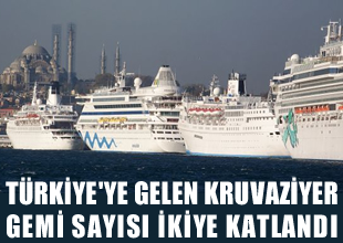 Türkiye'ye gelen kruvaziyer iki kat arttı
