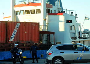 Silah yüklü konteynerde TURKON logosu