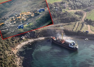 Bursa'da 'Özel' izinle usulsüz gemi sökümü