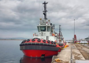 Çelebi Bandırma Liman İşletme Müdürlüğü, itici römorkörünü teslim aldı