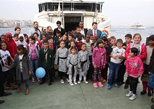 Yetim çocuklara İstanbul'da boğaz keyfi