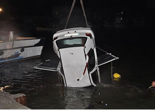 Tekirdağ'da trafik kazası! Araba denize uçtu: 1 ölü 2 yaralı