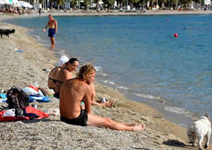 Muğla Bodrum'da deniz keyfi devam ediyor