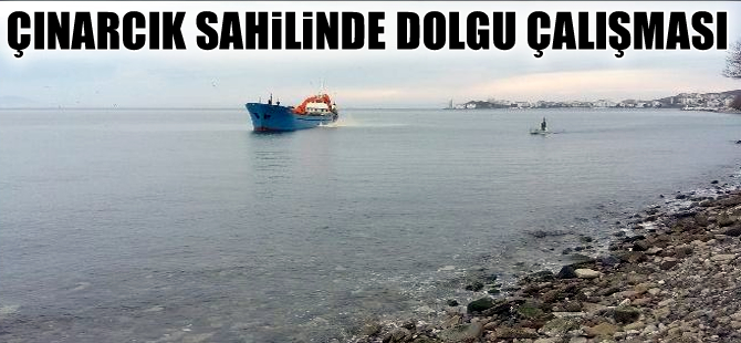 Çınarcık'ta deniz dolgusunda 'Çevre felaketi' önlemi