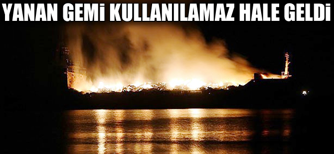 İskenderun'da yanan gemi söküme gidecek