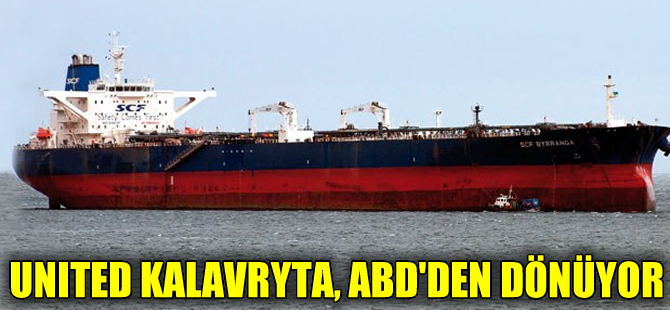 Kürt petrolü yüklü United Kalavryta, yükünü boşaltamadan ABD’den ayrılıyor