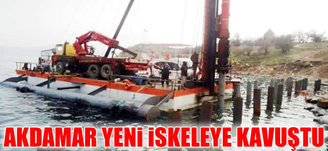 Akdamar Adası'na yeni iskele yapıldı