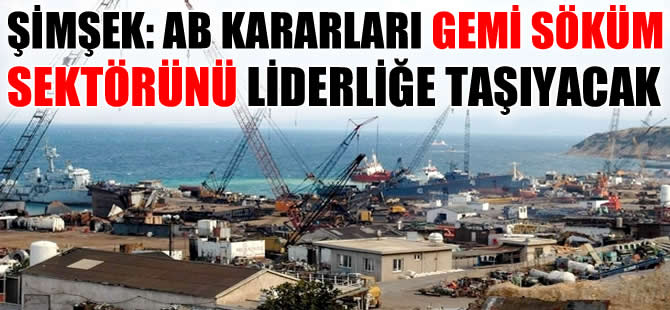 Adem Şimşek: AB kararları gemi söküm sektörünü liderliğe taşıyacak