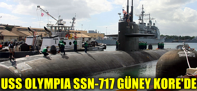ABD nükleer denizaltısı USS Olympia, tatbikat için Güney Kore'de