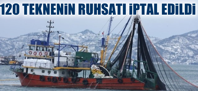 120 balıkçı gemisinin ruhsatı iptal edildi