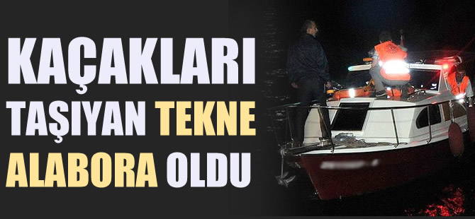 İzmir, Karaburun açıklarında kaçak taşıyan tekne alabora oldu:
