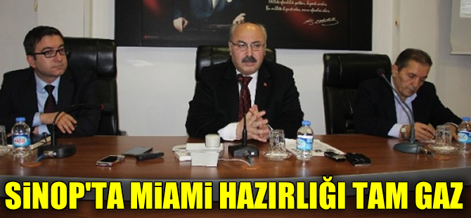 Sinop'ta Cruise Shipping Miami Fuarı hazırlığı