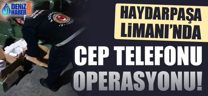 Haydarpaşa Limanı'nda binlerce kaçak elektronik eşya yakalandı! Video