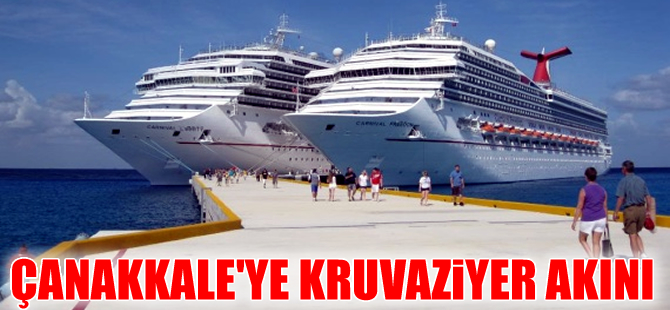 Çanakkale'ye 18-25 nisan arasında 14 kruvaziyer birden gelecek