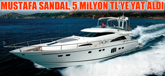 Mustafa Sandal,  Fairline Squadron model yatı 5 milyon liraya aldı