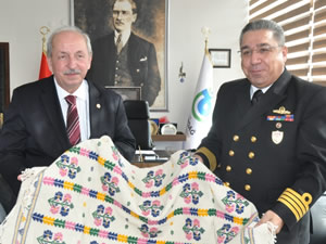 Komutan Geçim'den, Başkan Albayrak'a nezaket ziyareti