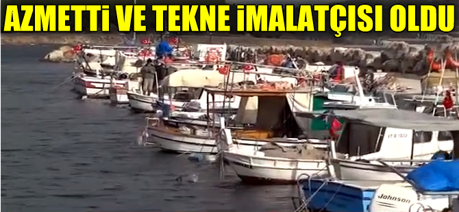 Hayallerini süsleyen balıkçı teknelerini kendisi imal ediyor