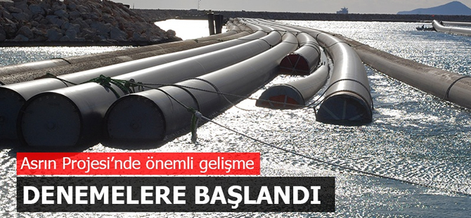 KKTC'ye içme suyu sağlayacak terminal projesinde, elektrik üretimine başlandı