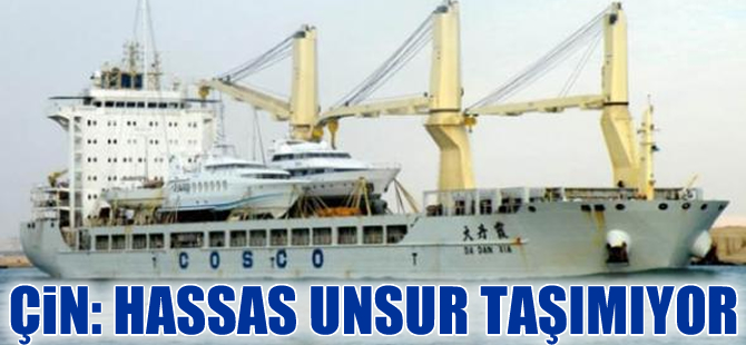 Çin, Küba’ya giden silah yüklü gemiye sahip çıktı