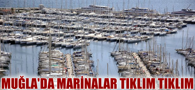 Muğla'daki marinalar tıklım tıklım doldu