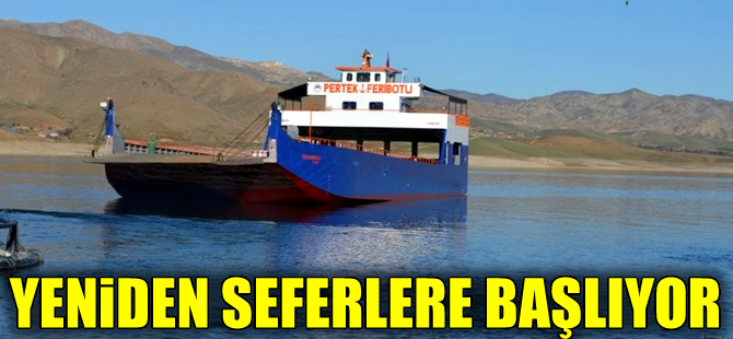Bakımı yapılan feribot yeniden sefere başlıyor