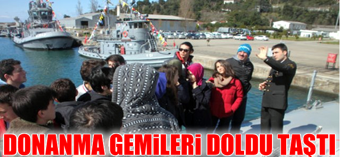 Donanmanın gemi ve denizaltılarına ziyaretçi akını