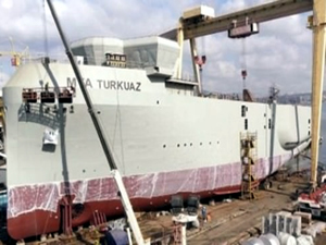 İlk yerli sismik gemimiz MTA Turkuaz bugün denize indiriliyor