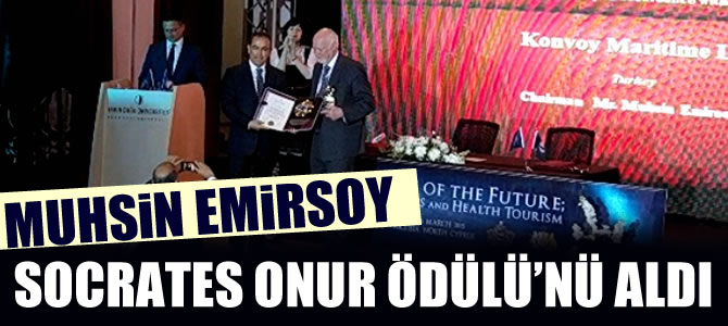 Kaptan Muhsin Emirsoy, Socrates Onur Ödülü'nü aldı
