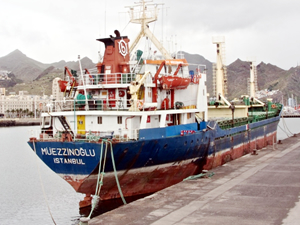 Türk bayraklı M/V MUEZZINOGLU, Santa Cruz de Tenerife Limanı'nda tutuklandı