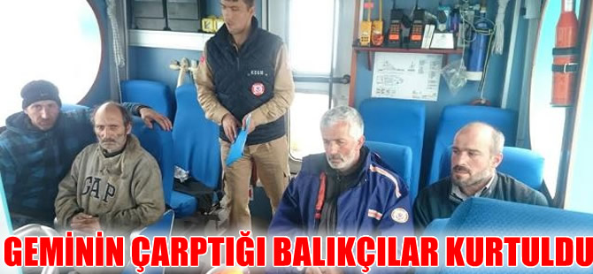 Şile'de kuruyük gemisi balıkçı teknesine çarptı, tekne alabora oldu