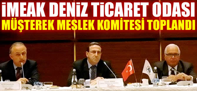 İMEAK Deniz Ticaret Odası, Müşterek Meslek Komitesi, Ataköy Sheraton Oteli'nde toplandı