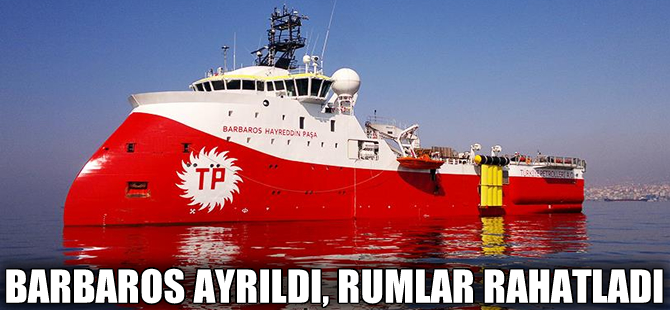 Kıbrıslı Rumlar, Barbaros Hayrettin'in Ada'dan ayrılmasından çok mutlu oldu