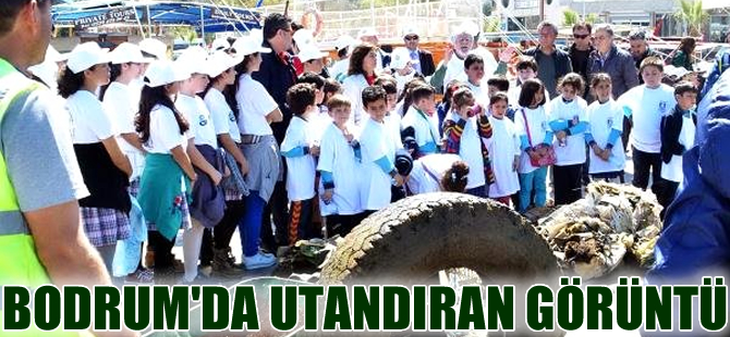 Gündoğan'da denizin dibinden çıkanlar görenleri utandırdı