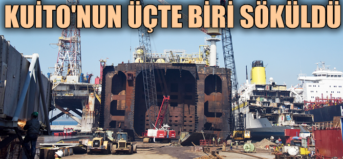 Tartışmalı gemi Kuito'nun üçte biri söküldü, 10 ton çelik elde edildi