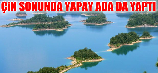 Çin yapay ada 'Kum Seddi'ni yaptı iddiası