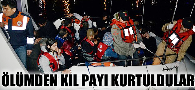 Bodrum'da 33 kaçak boğulmaktan son anda kurtarıldı