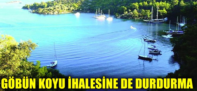 Göcek Göbün Koyu ihalesi için yürütmeyi durdurma kararı verildi