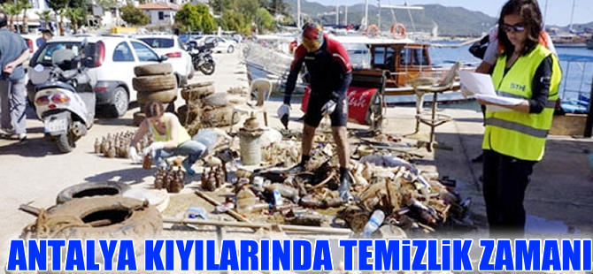 Bir yıl boyunca Antalya kıyıları temizlenecek