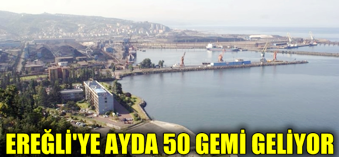 Ereğli Limanı’na ayda 50 gemi yanaşıyor