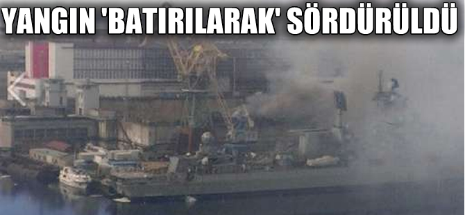 Nükleer denizaltıdaki yangın "batırılarak" söndürüldü