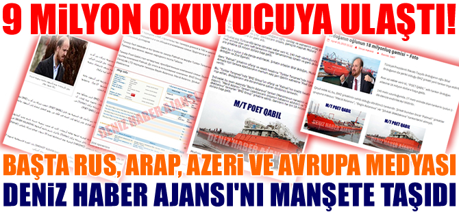 Deniz Haber Ajansı'nın özel haberi dünya medyasında manşete taşındı