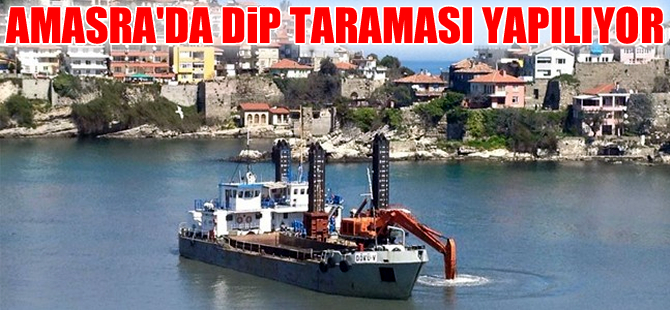 Amasra Antik Liman'da dip taraması yapılıyor