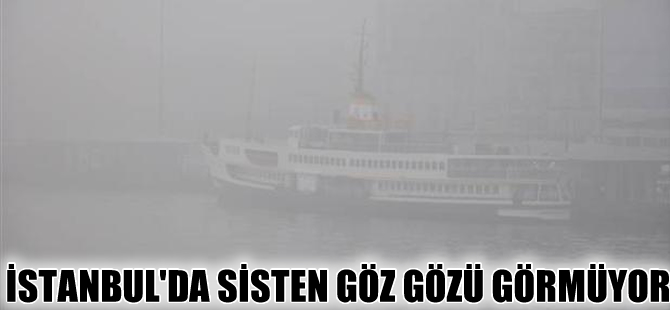 İstanbullular güne sisle uyandı, vapur seferleri iptal edildi