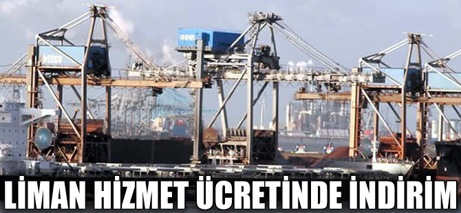 Erdemir'de liman hizmet ücretlerinde indirim yapıldı