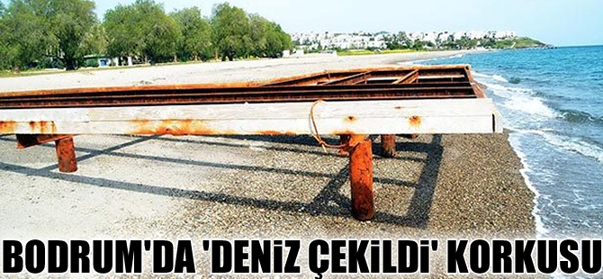 Bodrum’da deniz suyu çekildi, halk panikledi