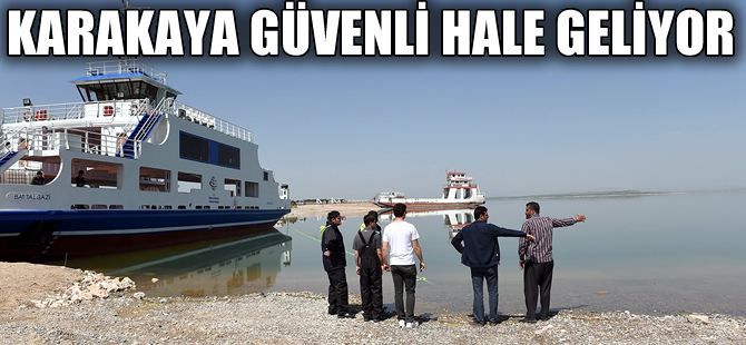 Karakaya Baraj Gölü'nde harita çalışmaları başladı