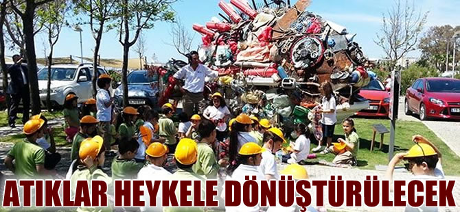 Denizden çıkan atıklar sanat eserine dönüştürülecek